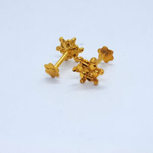 Star Die Gold Tops without Stones  TP0110