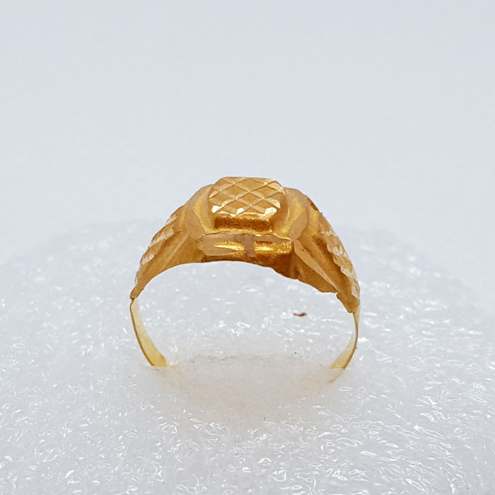 Personalized Custom 18K Gold Baby Footprint Ring - TDC Jewellery