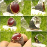 Turkish Cubical Zircon Italian Silver Ring for Men IR008