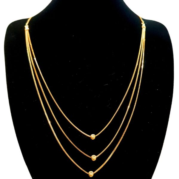 Three Steps Gold Chain For Ladies C00057 Pure Gold Jeweller