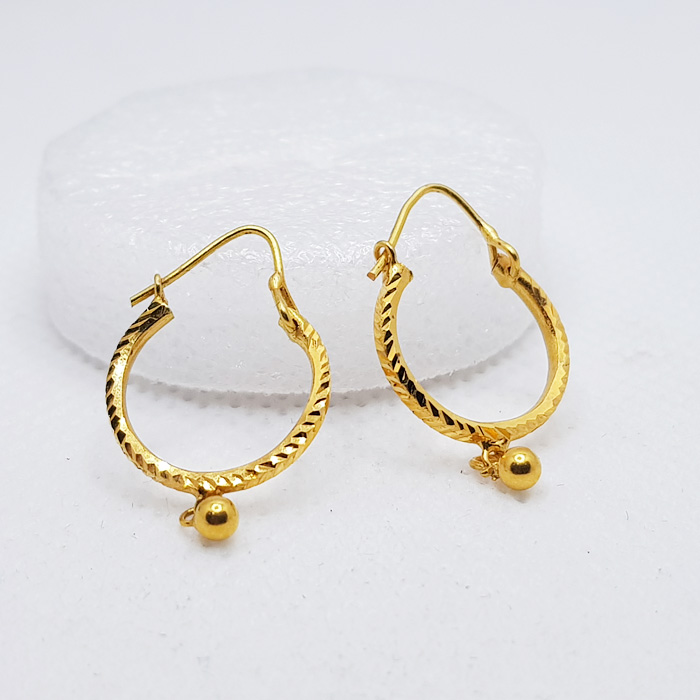 Gold Earrings Baliyan For Girls ER000126