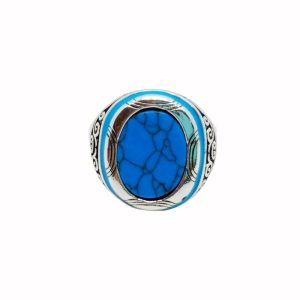 Feroza Stone Italian Ring For Men IR0047