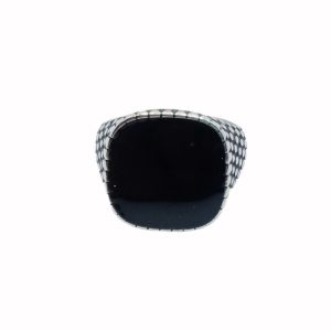 Black Stone Italian Ring For Men IR0050