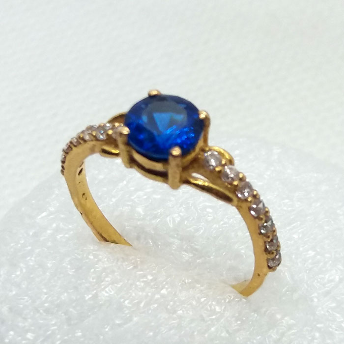 MBVGEMS Origianal certified Natural BLUE SAPPHIRE RING 7.00 Carat Certified  Handcrafted Finger Ring With Beautifull Stone Neelam RING Gold Plated for  Men and Women : Amazon.in: Fashion