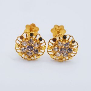 White Zircon Gold Tops For Ladies TP0616