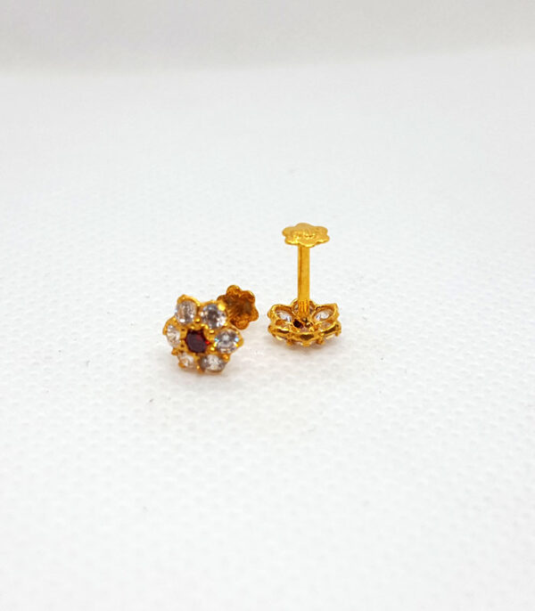 Gold Tops in Hexagon Design TP0067 | Pure Gold Jeweller