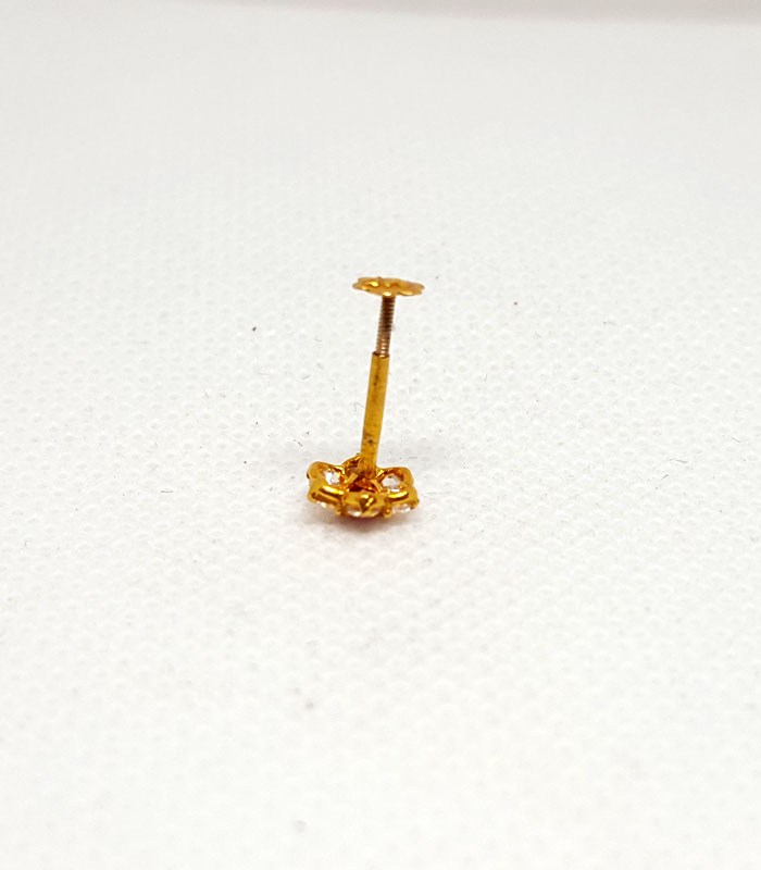 White Nose Pin for Bridal NP0083 | Pure Gold Jeweller
